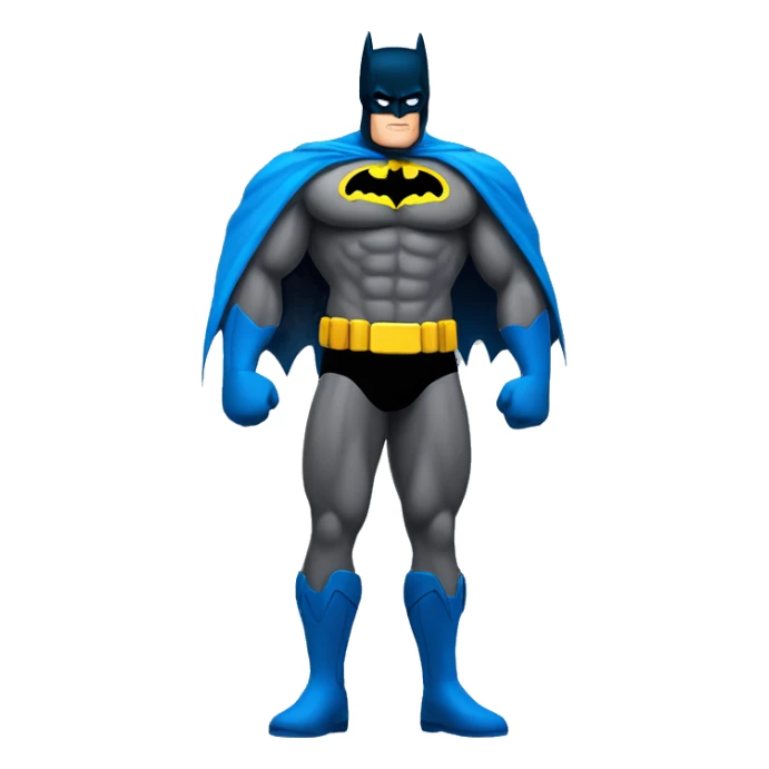 batman bodybuilde, full body emoji sticker