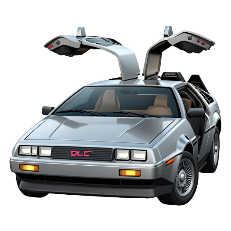 DeLorean DMC-12 driving sticker