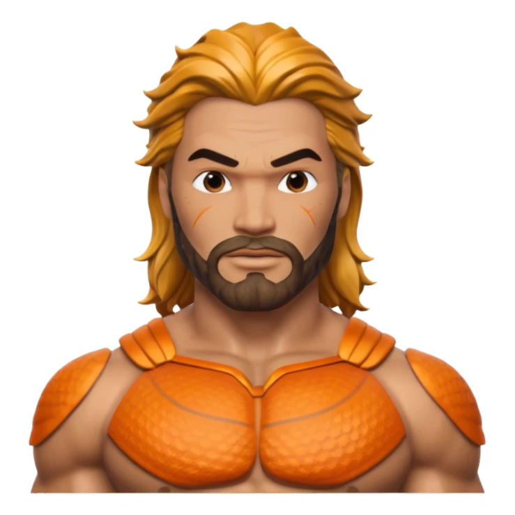 Aquamen head face 3d sticker