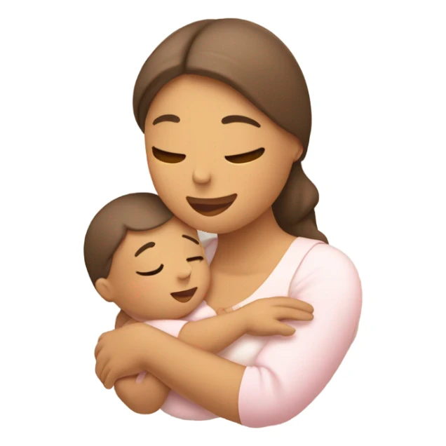 baby drinking milk from mother sticker