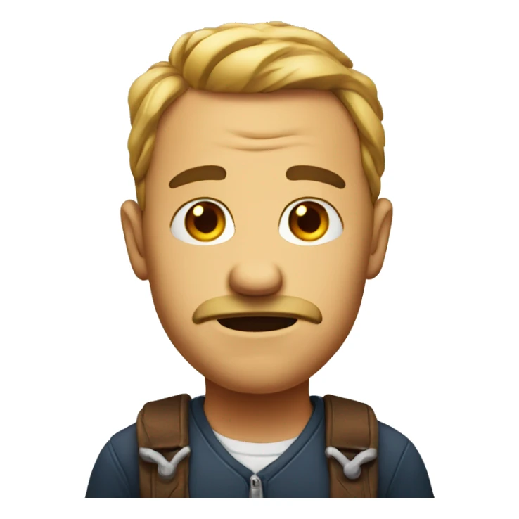 emoji with raised eyebrow sticker