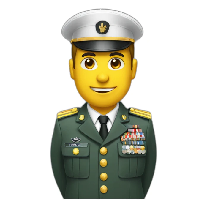 Saludo Militar sticker