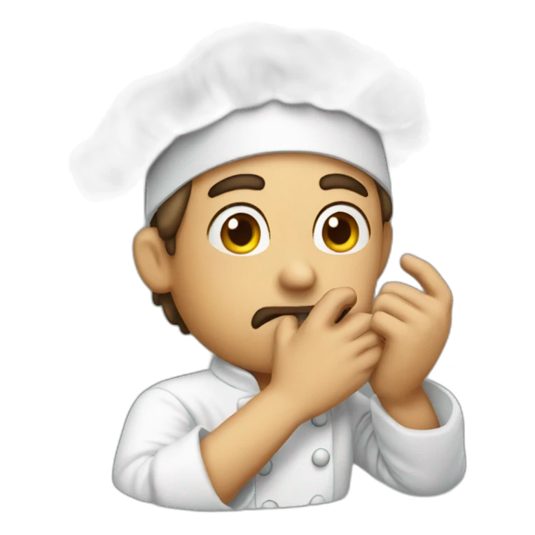 chef kissing pinched fingers sticker