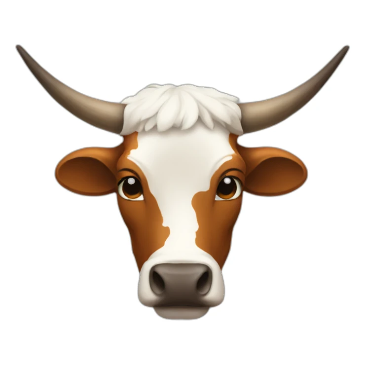 sad longhorn sticker