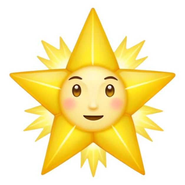 Real star with a body sticker