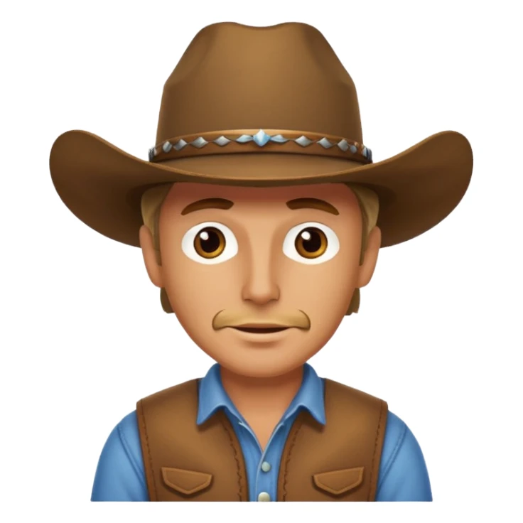 smug cowboy sticker