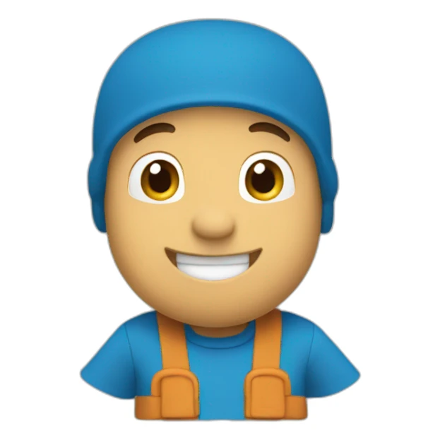 pocoyo smiling sticker