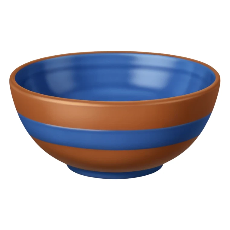 Clay Pottery Bowl blue  sticker