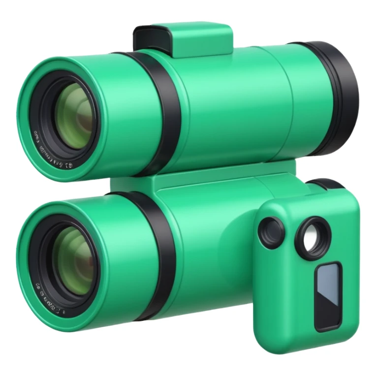 Disposable camera roll green sticker