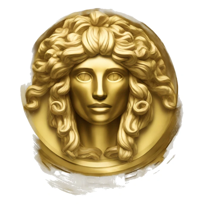 Versace golden logo sticker
