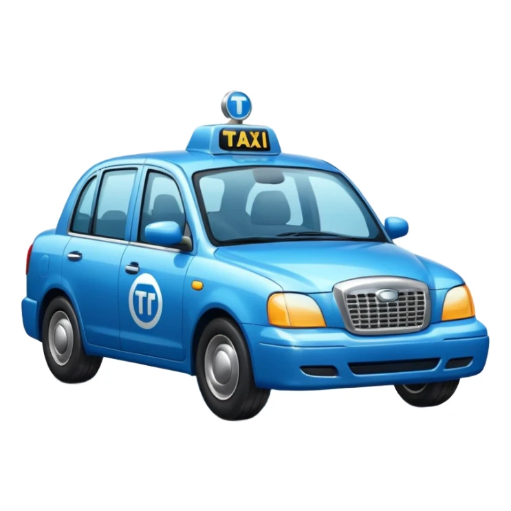 blue taxi sticker