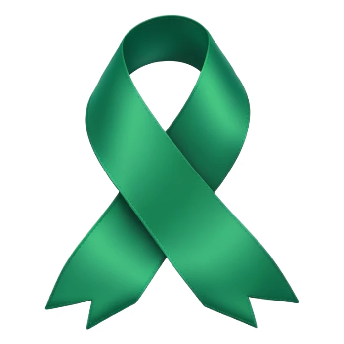 Green ribbon  sticker