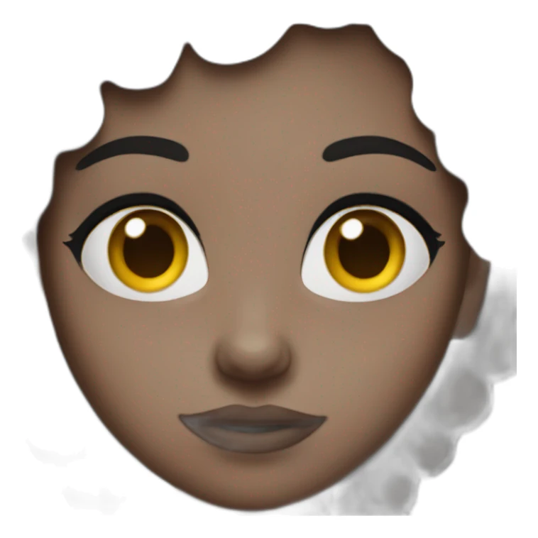 black girl giving a side eye sticker