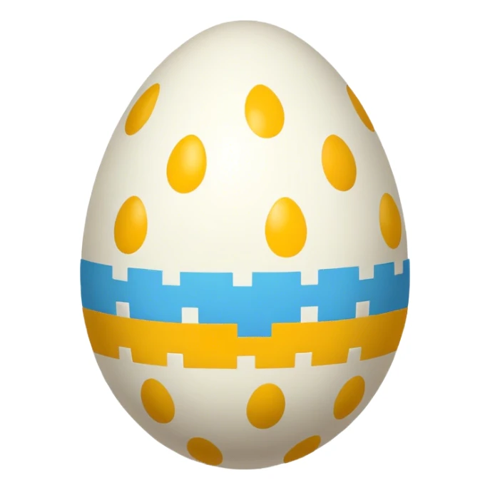 8 bit easter egg sticker