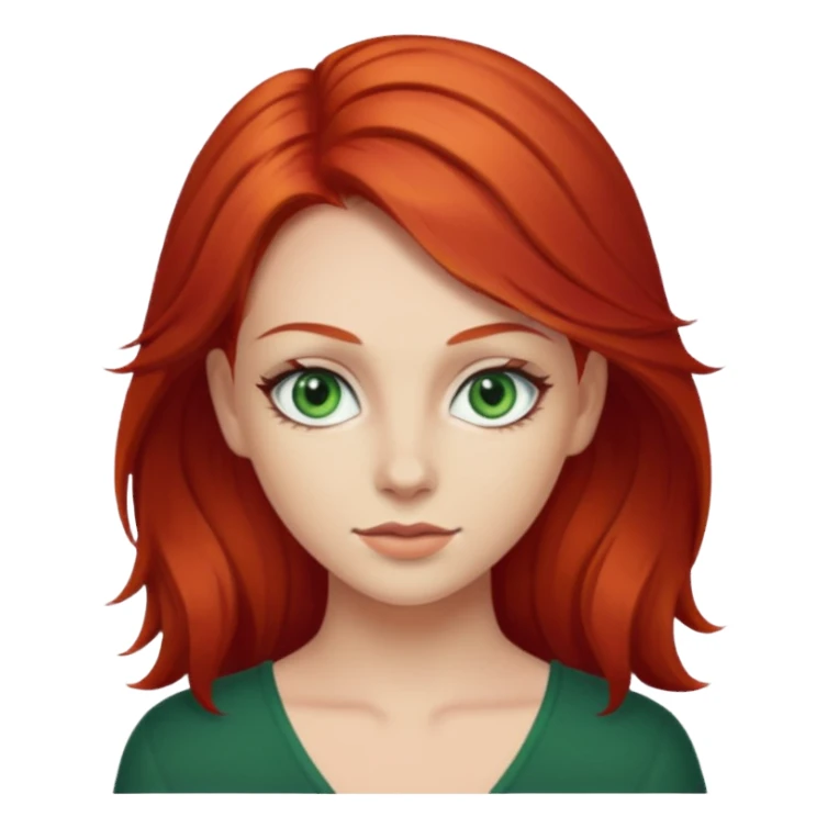 👩🏻‍🦰👁️🟢 lover sticker