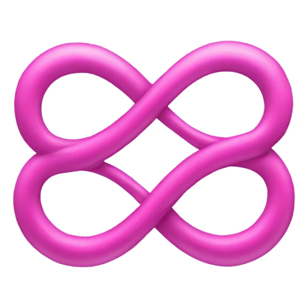 Infinity symbol pink sticker