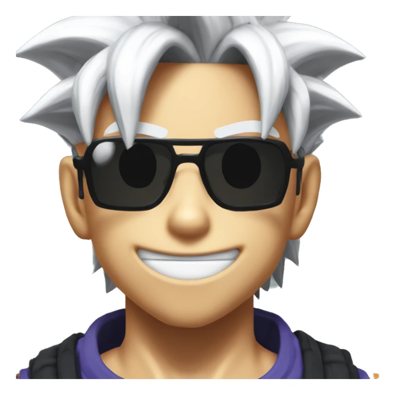 Goku black with sunglasses sticker