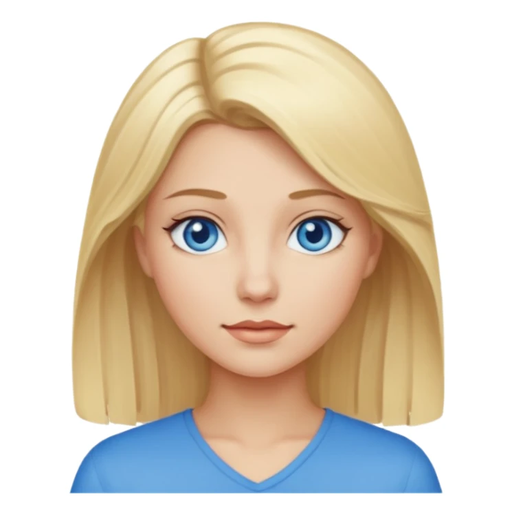 Mujer connpelo rubio sticker