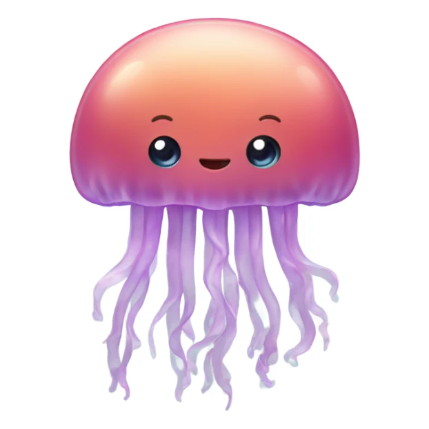 Jellyfish with a heart sticker