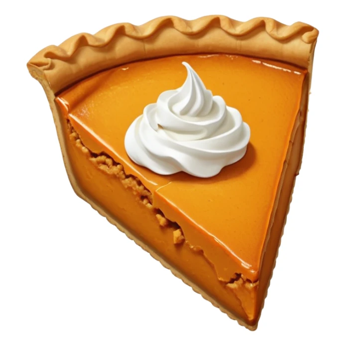A slice of pumpkin pie sticker