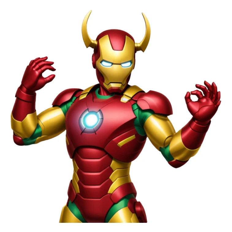 Iron man pinching loki sticker