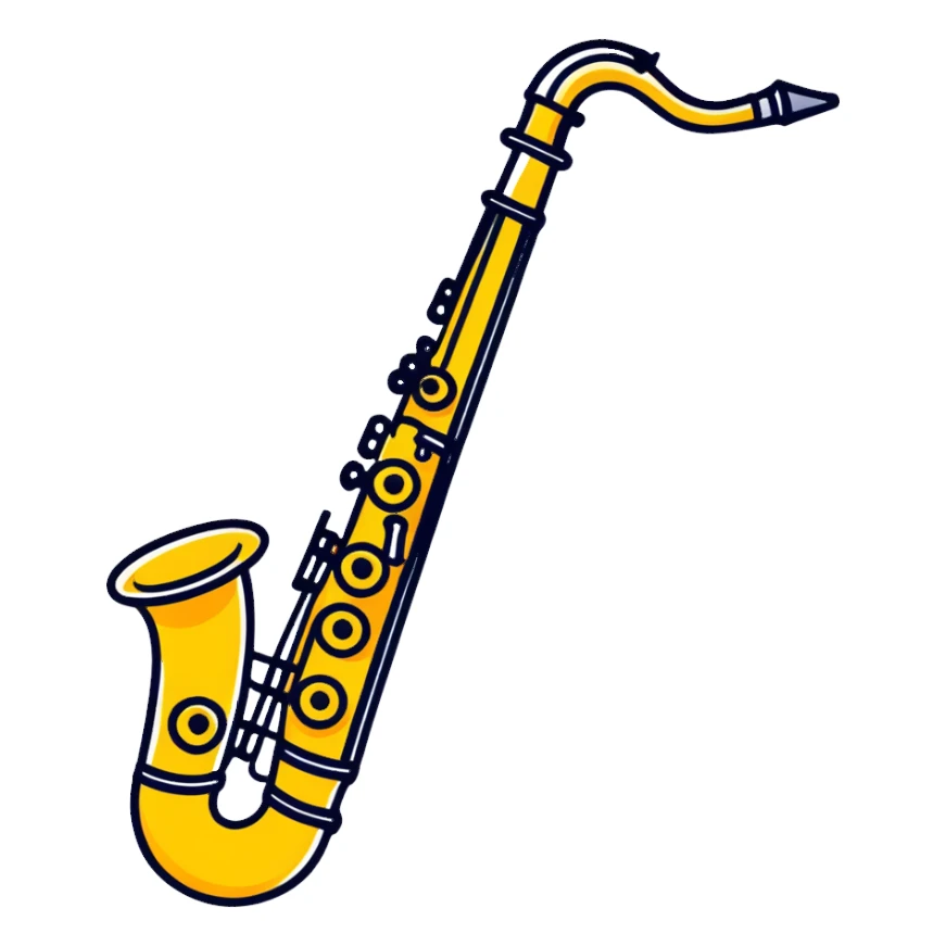 saxophone sticker