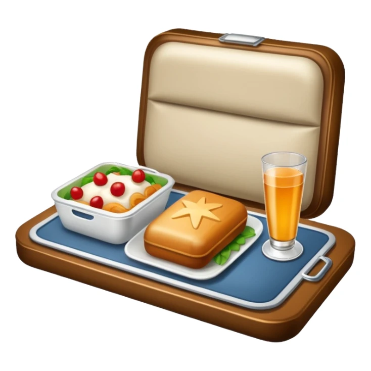 luxury plane food sticker