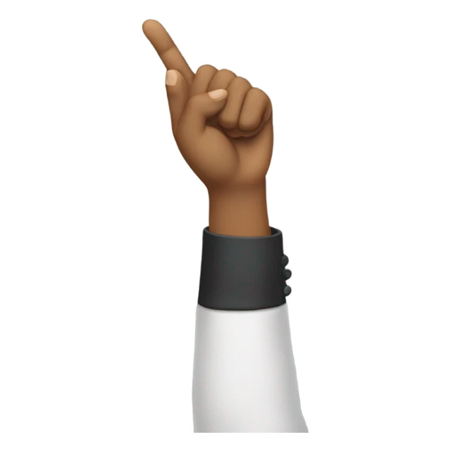 Salute with left hand sticker