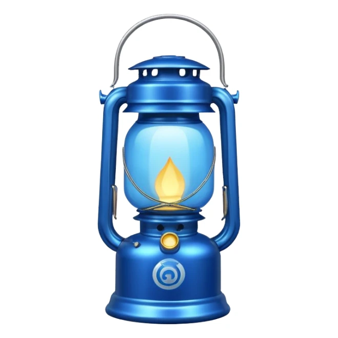 Blue colour ka lalten sticker