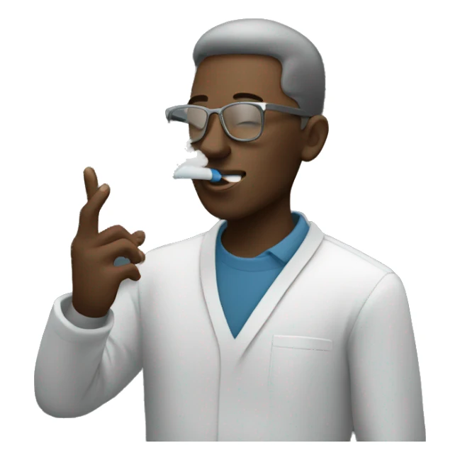 person vaping sticker