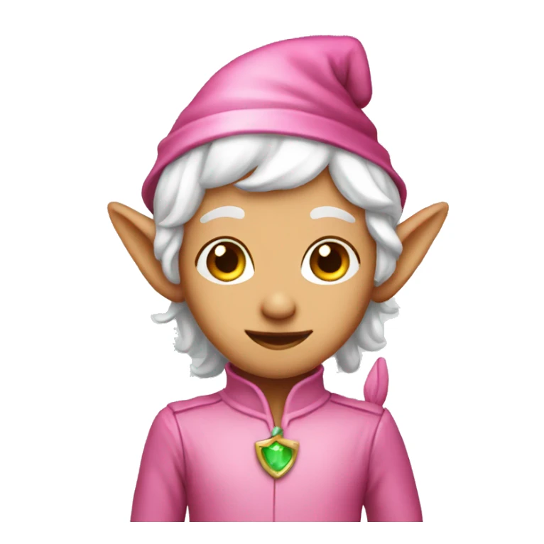 Pink elf sticker