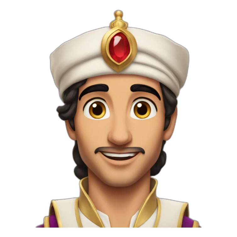 prince ali from aladdin realistic sticker