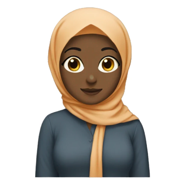 hijabi without white cat sticker