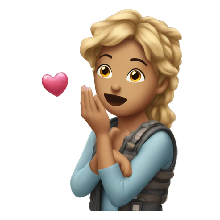 Teryn blowing a kiss  sticker