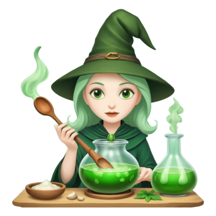 Mis enojos green witch cooking potion sticker