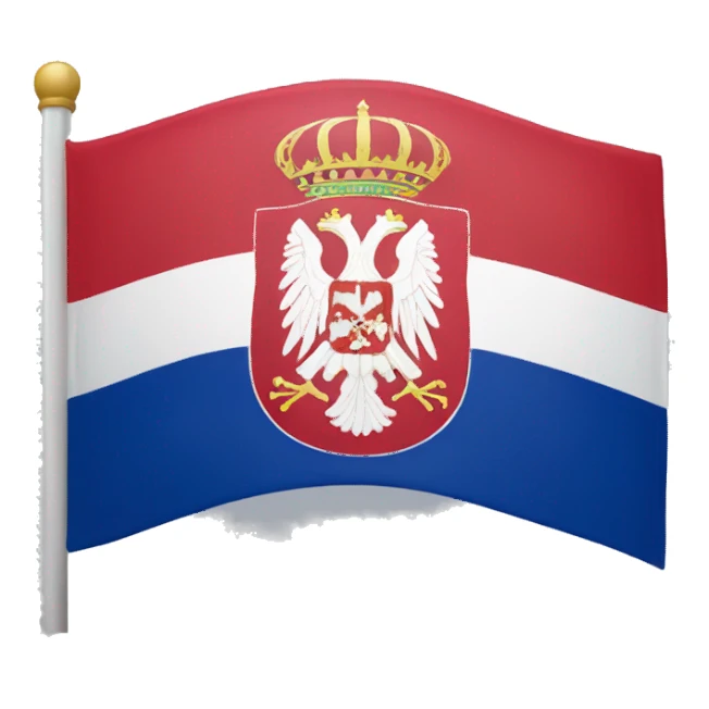 Serbia flag sticker