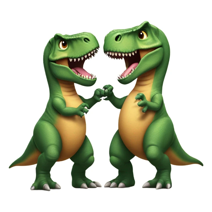 T-Rex’s trying to hold hands  sticker