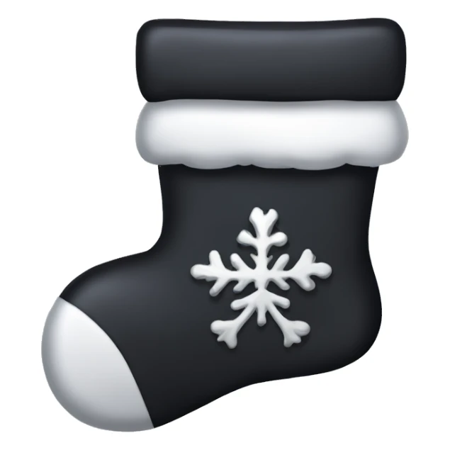 Gothic Christmas stocking sticker