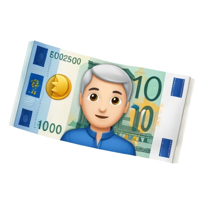 banconota 10 euro sticker