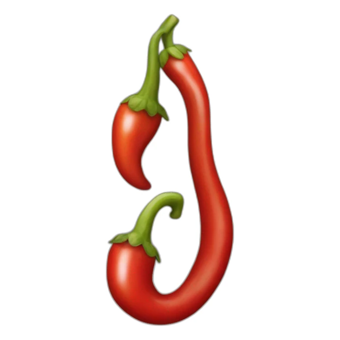 Red pepper music sticker