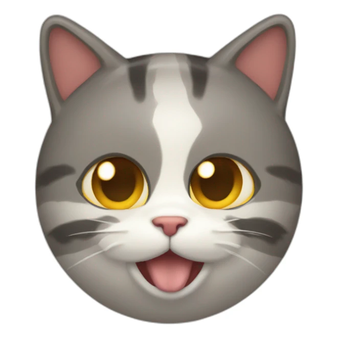 Gato jugando con una pelota sticker