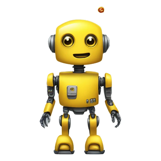 robot yellow sticker