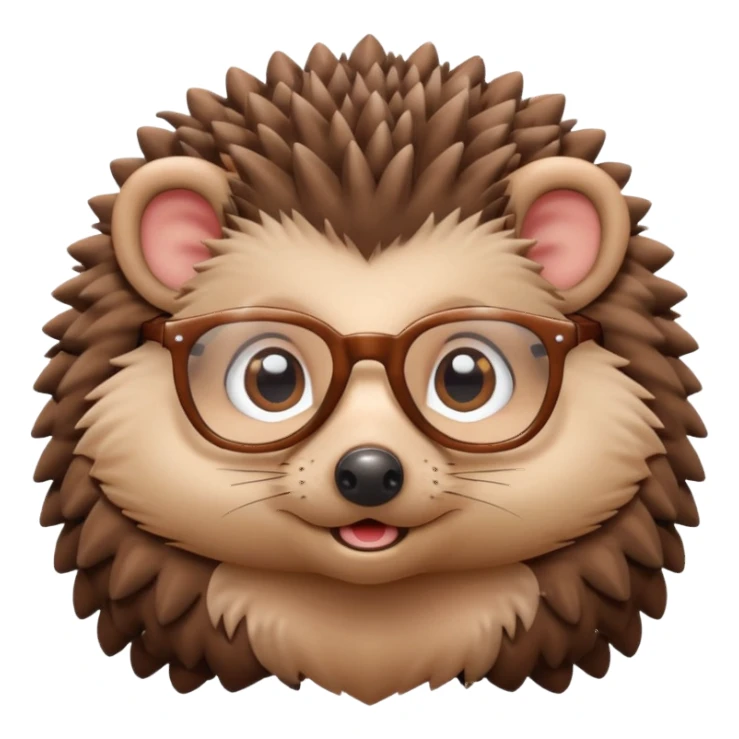 a cute hedgehog with glasses




















 sticker