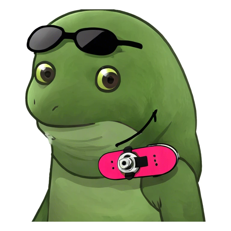 Sloth riding a skateboard sticker