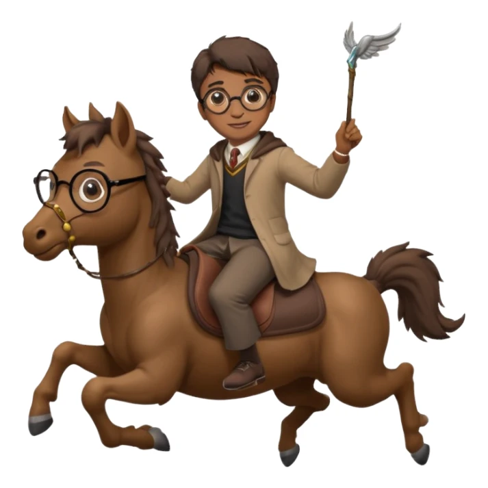 hippogriff and harry potter sticker