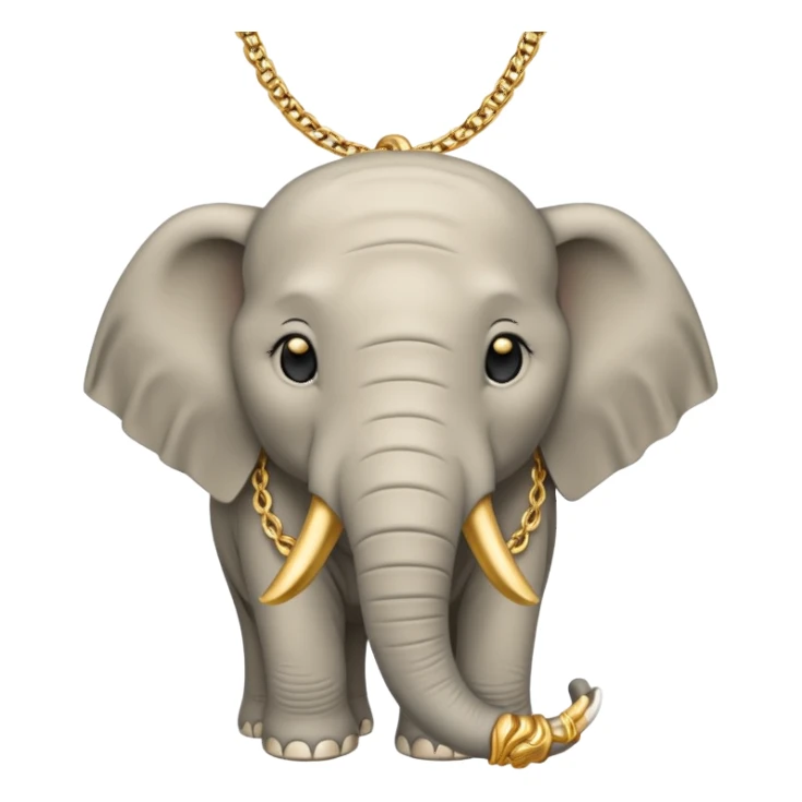 elephant wearing necklace sticker