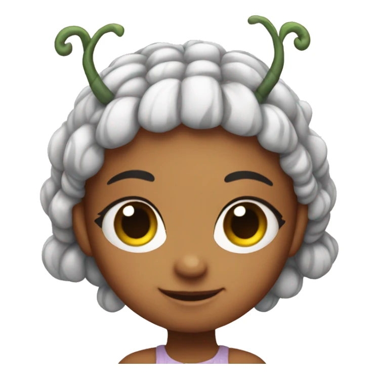 a cute bug that is a girly girl sticker