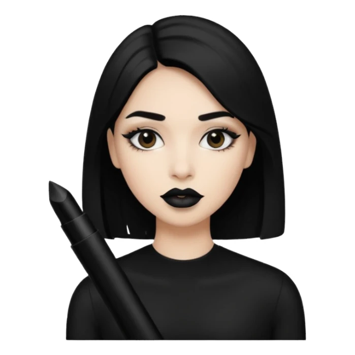 💋in black sticker