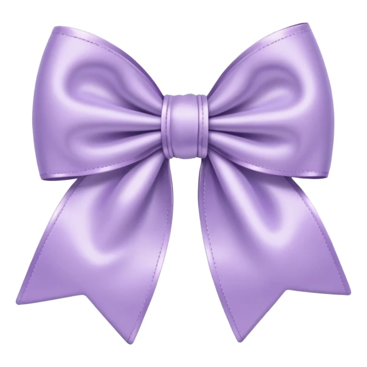 pastel lilac satin bow sticker