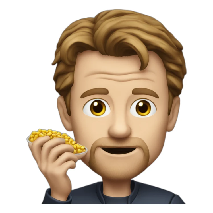 Willem defoe eating beans sticker